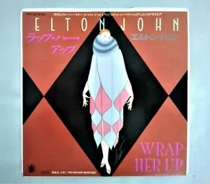 ELTON JOHN Japan White Label Promo/Test of WRAP HER UP-THE MAN WHO..7" Vinyl PS - Foto 1 di 9
