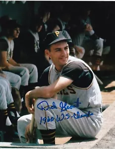 DICK GROAT PITTSBURGH PIRATES 1960 WS CHAMPS ACTION SIGNED 8x10 - Picture 1 of 1