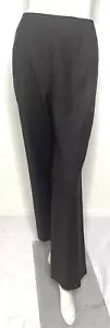 TALBOTS Woman Brown Partial Elastic Waist Straight Leg Lined Pants Size 14W - Picture 1 of 6