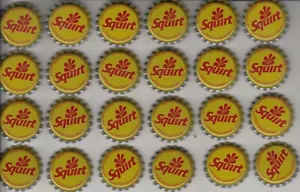 Lote de 25 tapas de botellas SQUIRT vintage sin usar - Decatur IL - Imagen 1 de 2