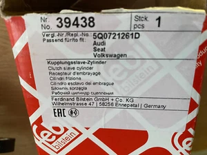 febi bilstein 39438 Kupplungsnehmerzylinder , 1 Stück Audi Seat Skoda VW - Bild 1 von 3
