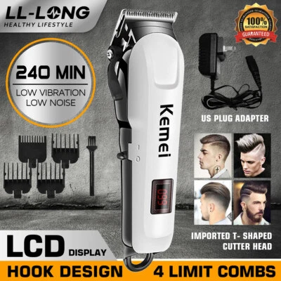 Kit de recortadora de pelo Kemei Pro para hombres máquina de corte peluquería salón envío gratuito Foto 1 de 4