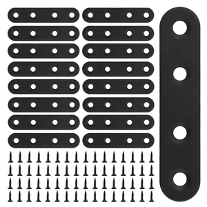 16pcs 3 x 0.63 inch Flat Straight Bracket Brace for Wood Board Furniture w Screw - Picture 1 of 7