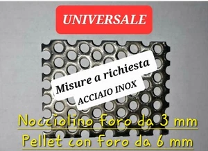 Lamiera forata inox per braciere stufe pellet o nocciolino di tutte le marche - Foto 1 di 3
