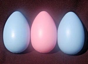 3er Set 8" Blasform Eier ~ Grand Venture ~ Vintage OSTERN Gartendeko - Bild 1 von 3