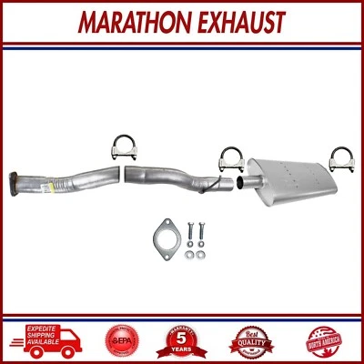 Tubo delantero + silenciador trasero para Chevy C1500 1996-1998 y GMC C1500 4,3 L y 5,0 L 141,5" WB Foto 1 de 4