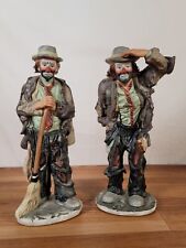 Emmett Kelly Jr Limited Edition 10" Sweeping Up & Looking Out To See Figurines