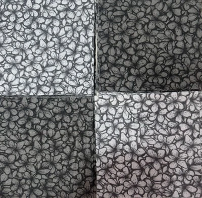 Cherry Blossom Black & Grey charm packs 106 pieces - Image 1 of 3