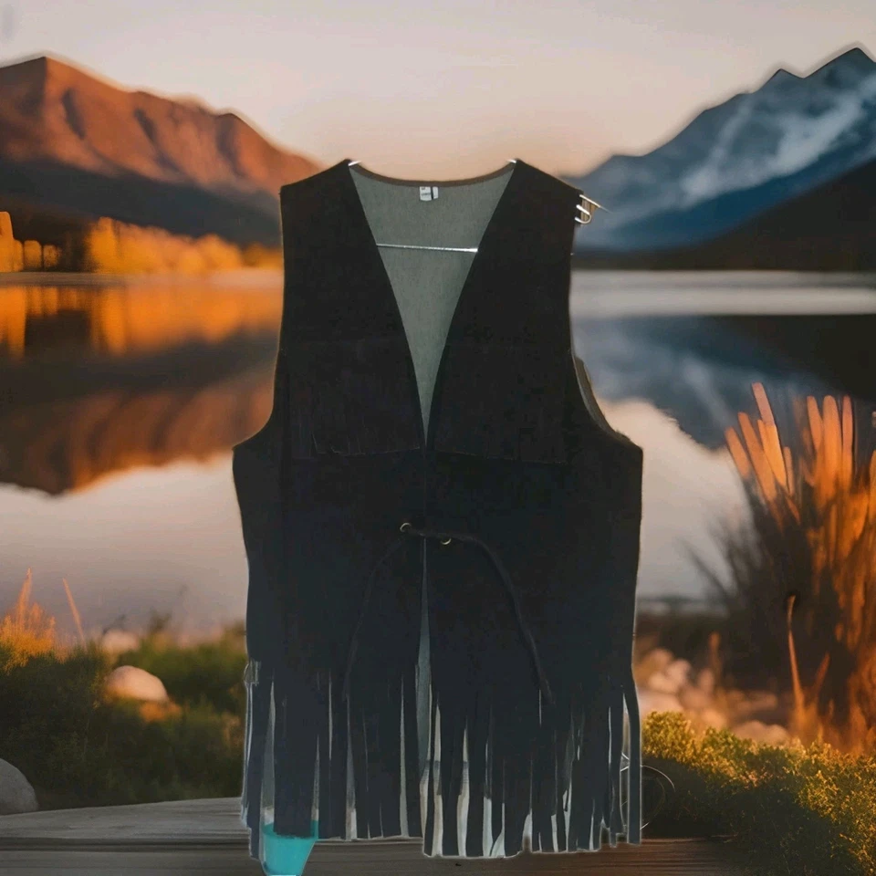 Chaleco con volantes vintage años 60 talla grande sin marca ~ usado  Foto 1 de 4