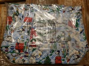 Vera Bradley Peanuts Vera große Tasche Skipiste Snoopy Neu mit Etikett - Bild 1 von 4