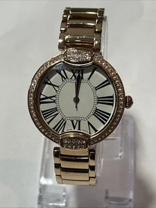 Bronzo Pave Crystal Panther Link ROSE Bronzo Italia Made In Italy NEW QVC - Picture 1 of 10