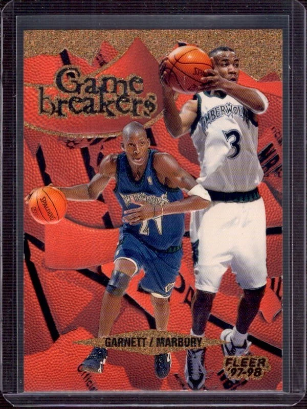 Kevin Garnett / Stephon Marbury 1997-98 Fleer Game Breakers SP Inserto #6 Foto 1 de 2