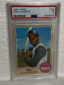 1968 Topps Roberto Bob Clemente #150 PSA 1 Pittsburgh Pirates - Bild 1 von 3