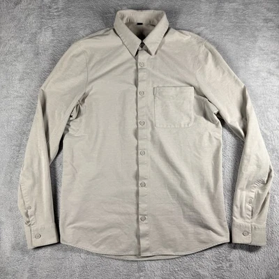 Lululemon 衬衫男式小号委员会长袖运动表演休闲 — 第 1/4 张图片