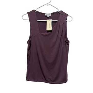 Neu mit Etikett Evereve pflaumenlila Tanktop unebener Ausschnitt Größe Large - Bild 1 von 5