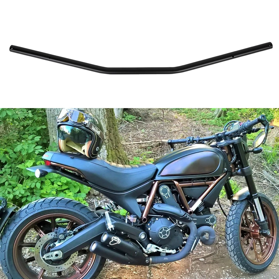 7/8" 22mm Handlebars Tracker Drag Bar For Ducati Scrambler 800 1100 Cafe Racer - Image 1 of 4
