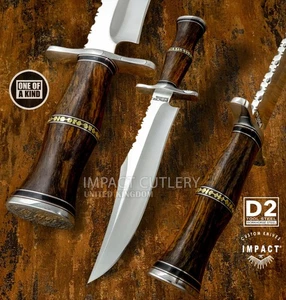 Modell # 5689 Impact Cutlery Custom Handmade Bowiemesser mit Holzgriff | D2 - Bild 1 von 11