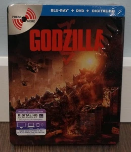 New! Godzilla Collectible Embossed Metal Pak Blu-ray (Blu-ray/DVD, 2-Disc Set) - Imagen 1 de 6