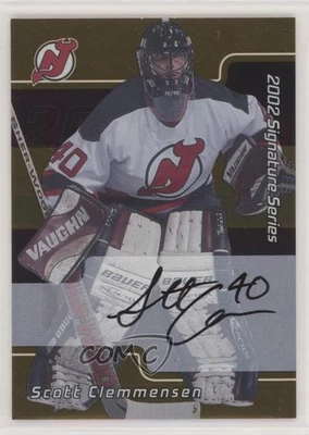 2001 ITG Be A Player Signature Series Gold Scott Clemmensen #216 Rookie Auto RC - Image 1 of 2