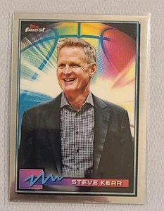 2021 Topps Finest Basketball #25 Steve Kerr/ Golden State Warriors - Picture 1 of 2