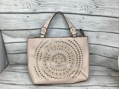 Bolso de mano chino para lavandería con detalles florales beige  Foto 1 de 4