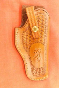 Browning Factory High Hi Power Holster 1990's Buck Mark Logo - Picture 1 of 22