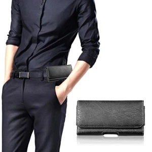 Universal Premium Horizontal PU Leather Case Pouch Holster and Card Slots Cover - Picture 1 of 8