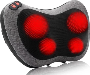Shiatsu Back and Neck Massager with Heat, Deep Tissue Kneading,Electric Massage - Picture 1 of 9