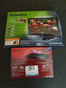 Insignia NS-19E430A10 19" 720p HDTV & Sony Dvpsr510h DvD Player w/Remotes - Picture 1 of 7