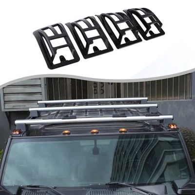 Cubierta de ajuste de protectores de luz de marcador de esquina negro brillante ABS para Hummer H2 2003-2010 EE. UU. Foto 1 de 4