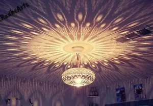Luz colgante de latón, lámpara colgante, hecha a mano marroquí. - Imagen 1 de 10