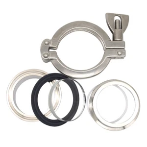 316L Stainless Steel Clamp Sight Glass Sanitary Grade Glass Observation Window - Picture 1 of 4