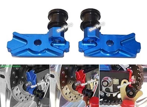CNC Swingarm Spool Slider Adapter / Mounts Blue Fit 2014 2015 2016 HONDA CBR300R - Picture 1 of 9