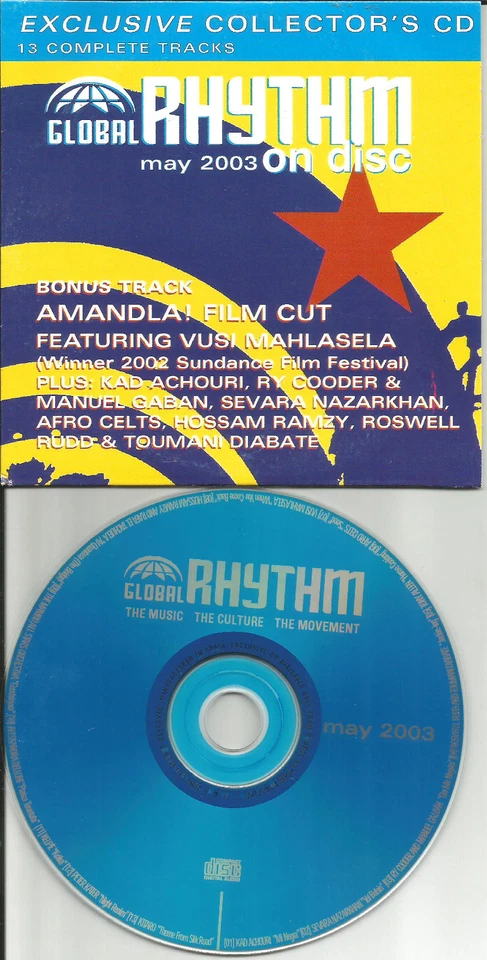 2003 PROMO CD w/ RY COODER Afro Celts KITARO Peter Kater ROSWELL RUDD  gobal  Foto 1 de 1