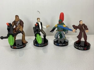 Menge 4 Star Wars 2005 Hasbro LFL Spielfiguren - Launches mit Raketen - getestet - Bild 1 von 11