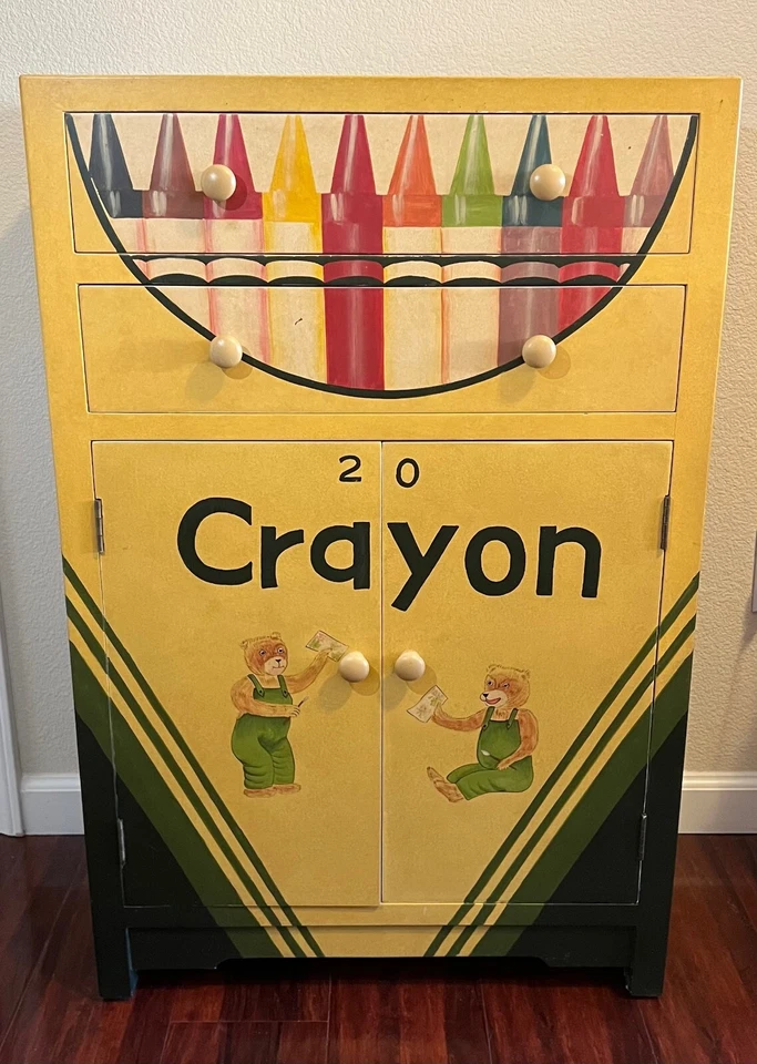 Cómoda con cajones y puertas Crayola estilo crayón Foto 1 de 4