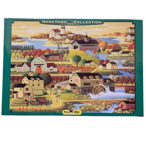 VTG Heronim Hometown Collection 1000 Pcs Puzzle Cider Time Autumn 2001 SEALED - Picture 1 of 6