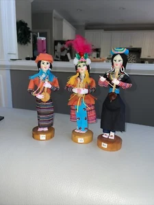 Vintage Made In Thailand European Dolls 3 - Picture 1 of 1