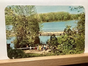 Santuario de aves Kellogg: Augusta, MI - Postal vintage - Imagen 1 de 3