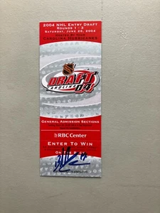 2004 NHL ENTRY DRAFT TICKET. OVECHKIN YEAR. UNKNOWN AUTOGRAPH. NICE - Picture 1 of 1