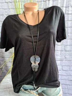 LTB Shirt Tunika Oberteil schwarz Viskose Gr. S bis XXL (3 446) NEU - Bild 1 von 3