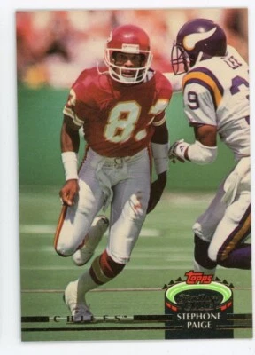 1992 Topps Stadium Club Stephone Paige #576 - Image 1 of 2