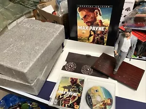 Max Payne 3 Special Collector's Edition Rockstar PS3 Bundle Statue, Art, & Game - Picture 1 of 11