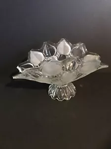 Vintage Large 13” Glass Heavy Serving Bowl Salad, Fruit, or Centerpiece - Picture 1 of 8