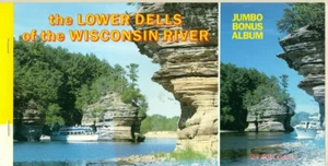 VINTAGE SOUVENIR JUMBO BONUS ALBUM - THE LOWER DELLS OF THE WISCONSIN RIVER - Picture 1 of 2