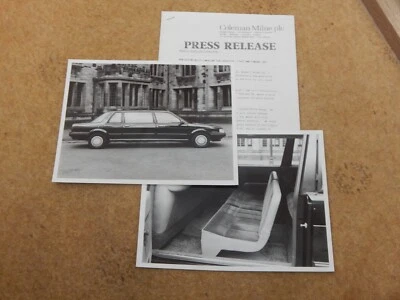 Coleman Milne Woodall Austin Montego Limousine Press release & photos 1985 - Image 1 of 4