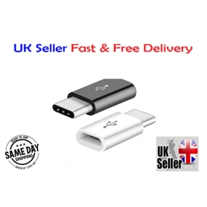 Micro USB Female to Type C Male Converter USB C Adapter Converter Adapter UK - Picture 1 of 7