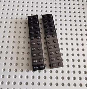 LEGO Basic Baustein Grundstein Basisstein 2x10 Schwarz 2 stk Black Brick 3006 R1 - Picture 1 of 1