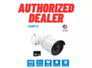 Reolink 5MP IP Outdoor PoE 100ft Smart Person/Vehicle Alerts Security Camera - Picture 1 of 4