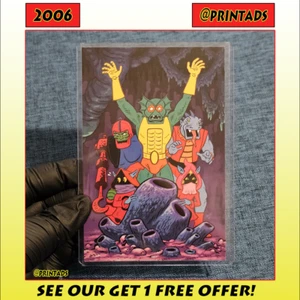Tarjeta de boceto artístico He-Man 2006 de Gilbert Hernández + protector transparente Toploader - Imagen 1 de 2